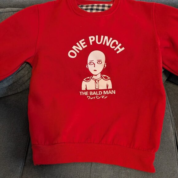 Japanese One Punch Man Sweatshirt Small - Picture 2 of 6